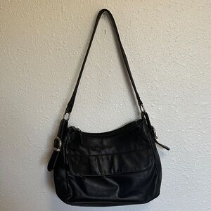 Stone Mountain Black Shoulder Bag